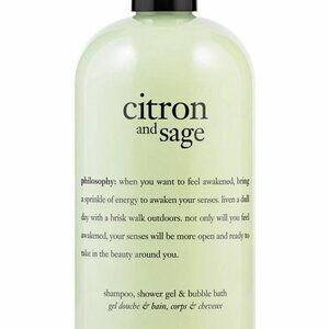 Philosophy Citron and Sage Shampoo , Shower Gel & Bubble Bath 16 oz New